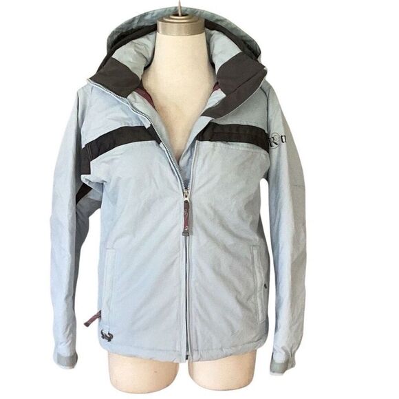 Betty Rides Trinket Snowboarding Ski Snow Jacket Women’s Small Sky Blue - Picture 1 of 13